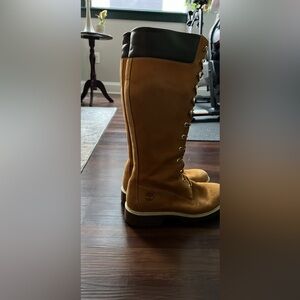 Tall, lace-up Timberland boots!